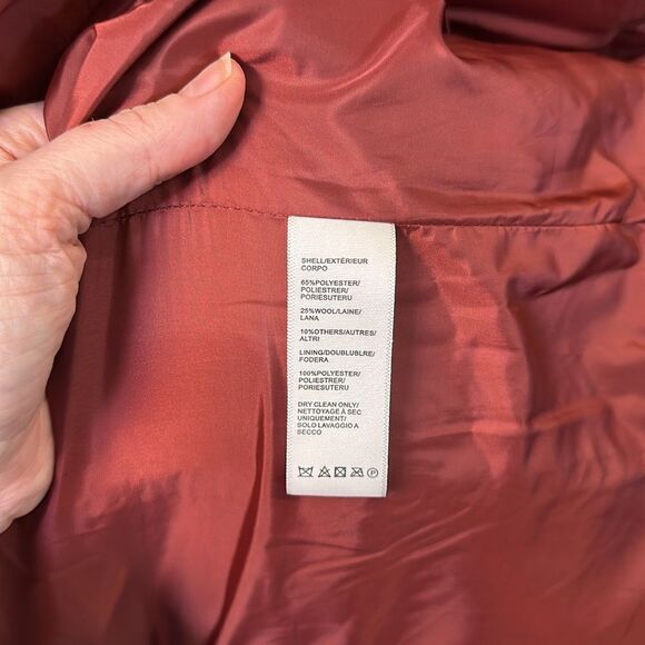 REBECCA MINKOFF OFFICER’S COAT WOOL BLEND ADMIRAL GOLD BUTTONS LINED $598 EUC S - Picture 17 of 17